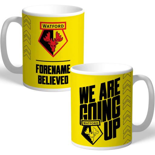 Watford FC We Are Going Up Mug
