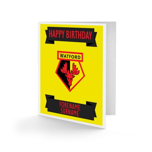 Watford FC Crest Birthday Card